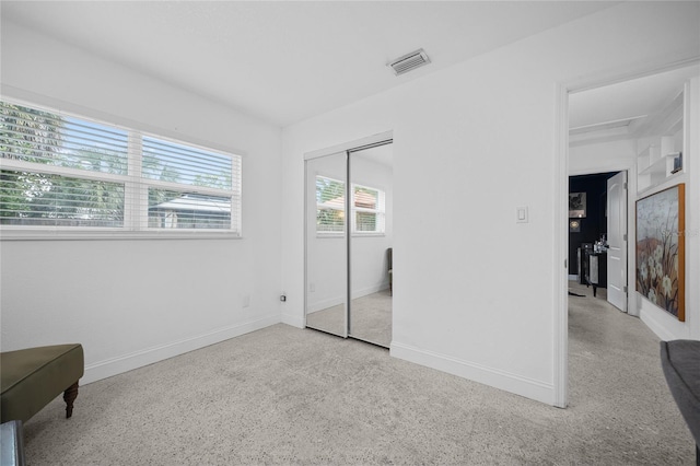 bedroom featuring a closet