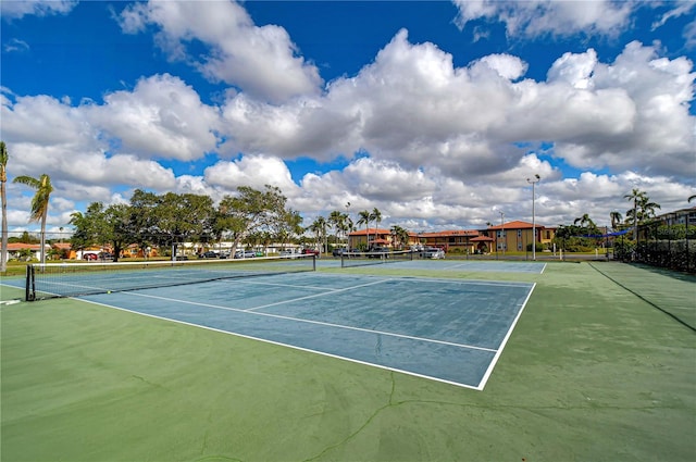 view of tennis court