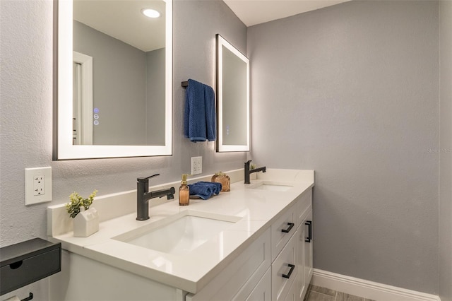 bathroom with vanity