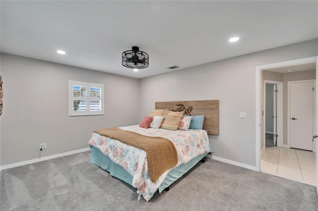 bedroom with carpet flooring