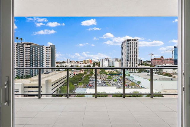 view of balcony