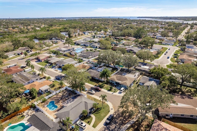 aerial view featuring a residential view