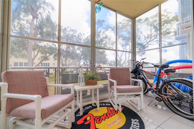 sunroom featuring plenty of natural light