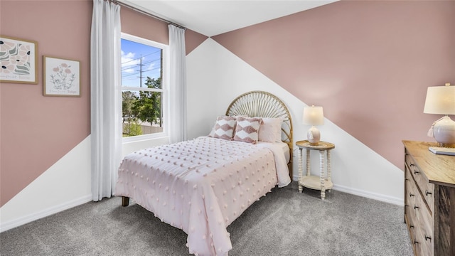 bedroom featuring carpet floors and multiple windows