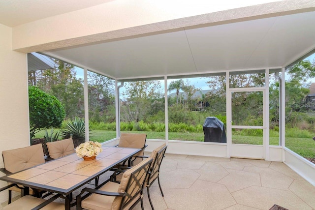 view of sunroom / solarium