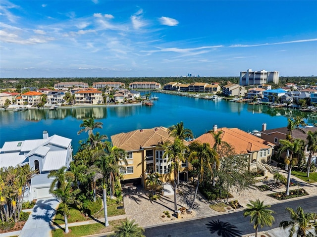 6015 Kipps Colony Dr E, Gulfport, FL 33707 - aerial view of residential area featuring a large body of water