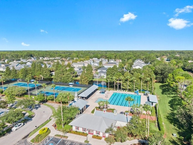 birds eye view of property