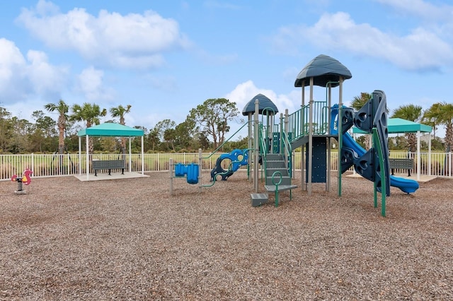 view of play area