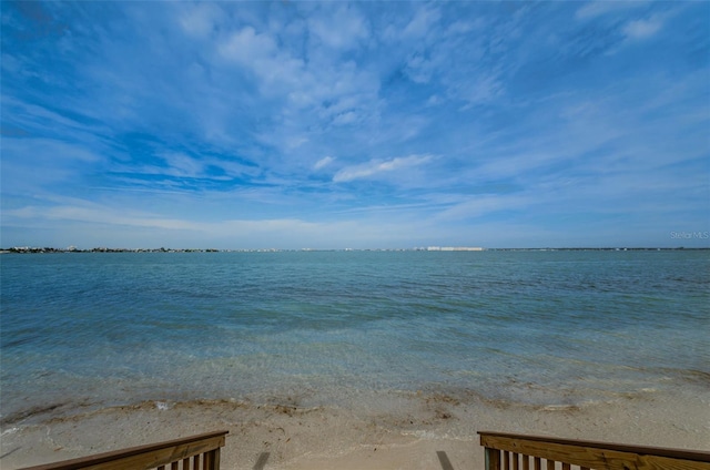 water view with a beach view