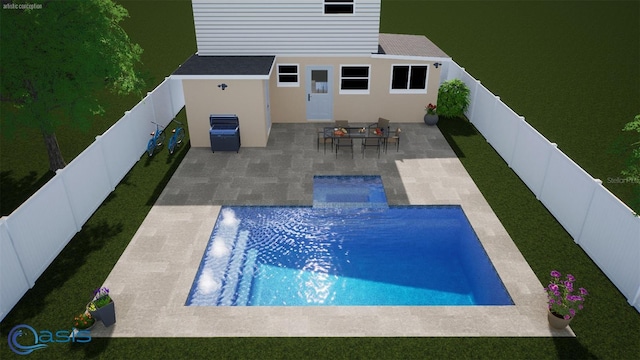 view of pool with a patio