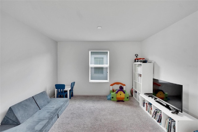 playroom with carpet floors