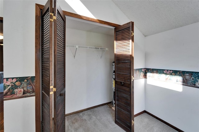 closet with gas water heater