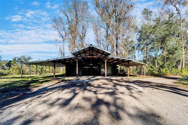 view of front of house with a carport