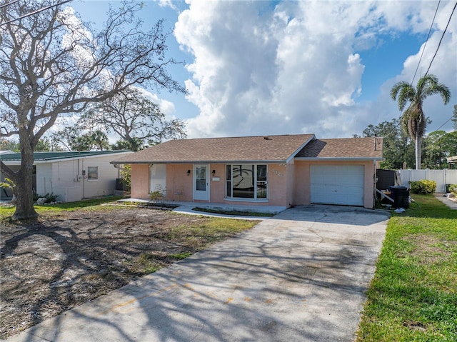 ranch-style house with a garage