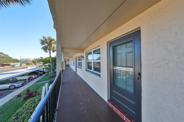 view of balcony