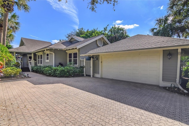 ranch-style house with a garage