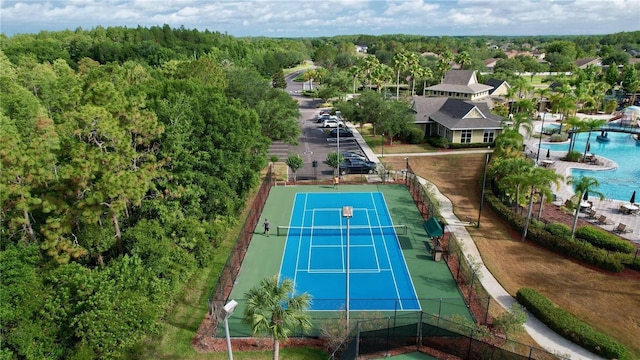 birds eye view of property