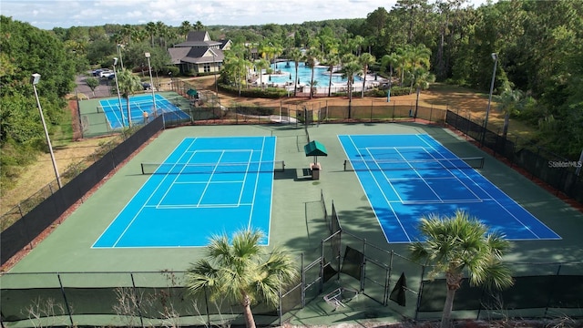 view of sport court