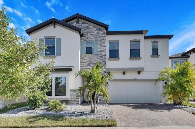 view of front of home featuring a garage