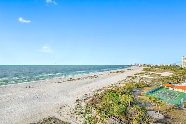 property view of water with a view of the beach