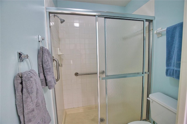 201 Silver Lake Dr Unit 204, Venice, FL 34292 - full bathroom with a shower stall and toilet
