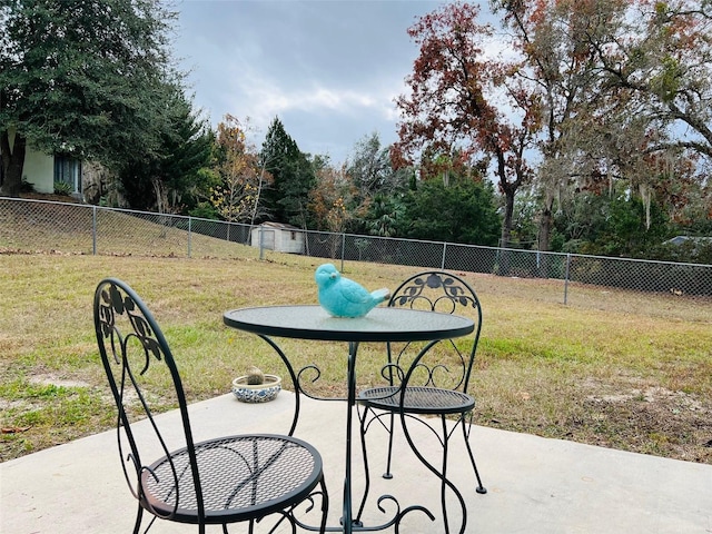 view of patio with fence