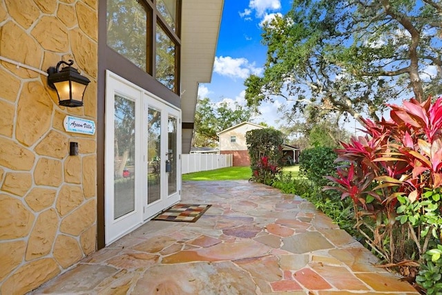 view of patio / terrace with french doors