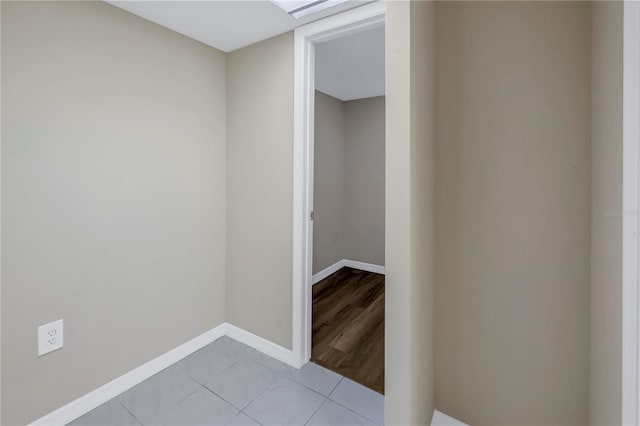 interior space with baseboards