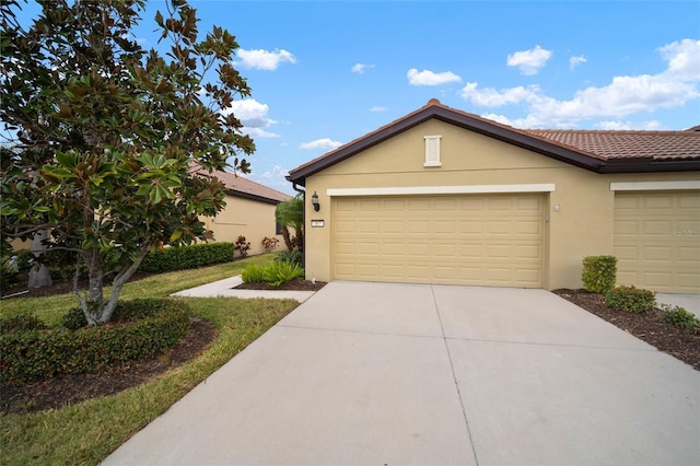 ranch-style house with a garage