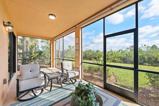 view of sunroom / solarium