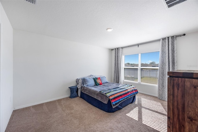 bedroom with carpet