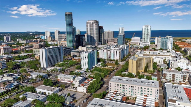 property's view of city with a water view