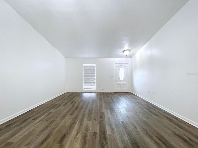 interior space featuring dark hardwood / wood-style floors