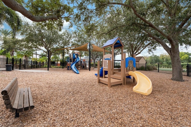 community playground featuring fence