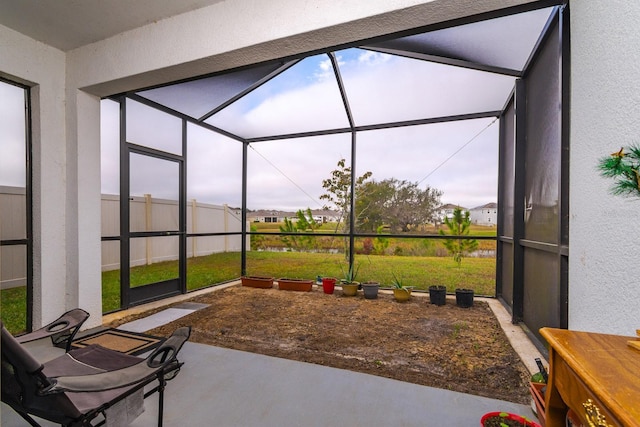 view of sunroom / solarium