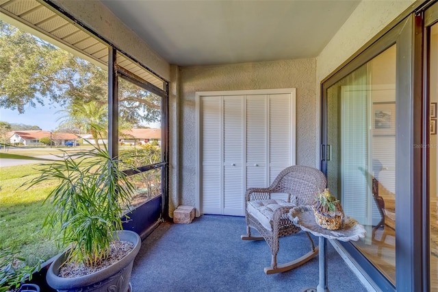 view of sunroom / solarium