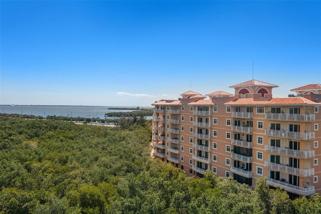 view of property featuring a water view