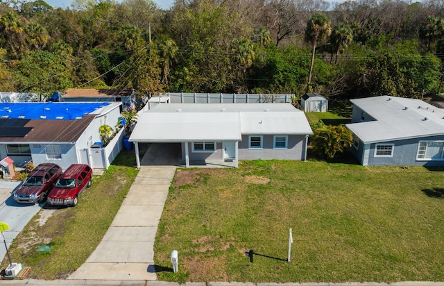 birds eye view of property