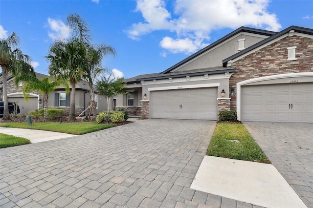 view of front of house featuring a garage