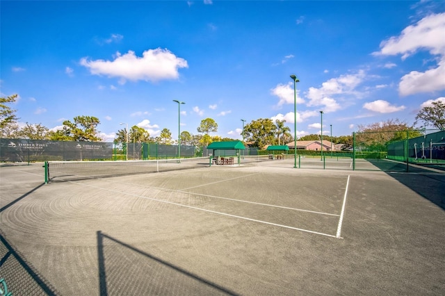 view of tennis court