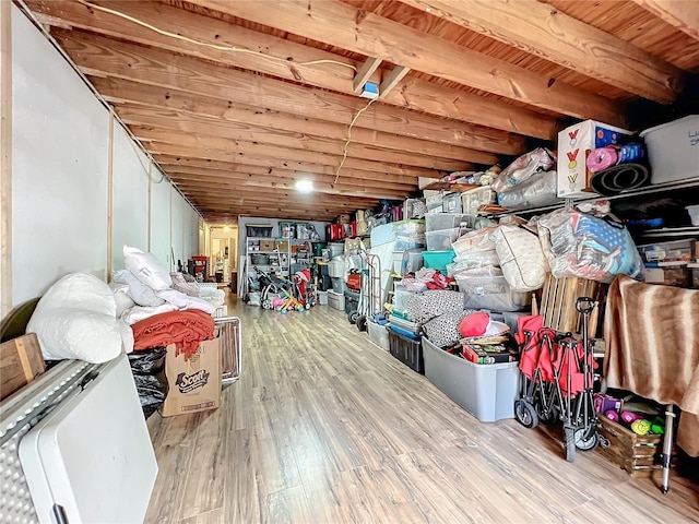 view of storage room