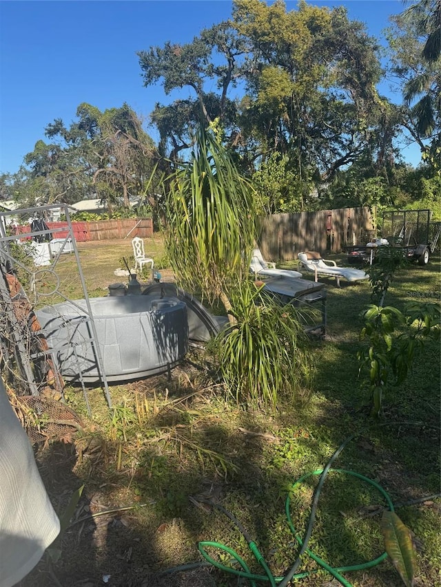 view of storm shelter