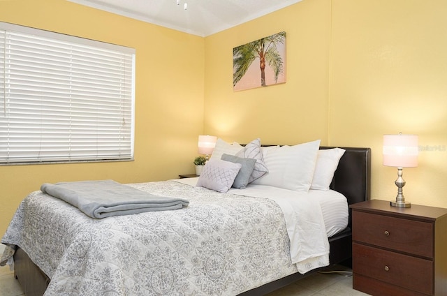 view of tiled bedroom