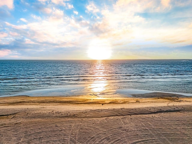 property view of water with a view of the beach