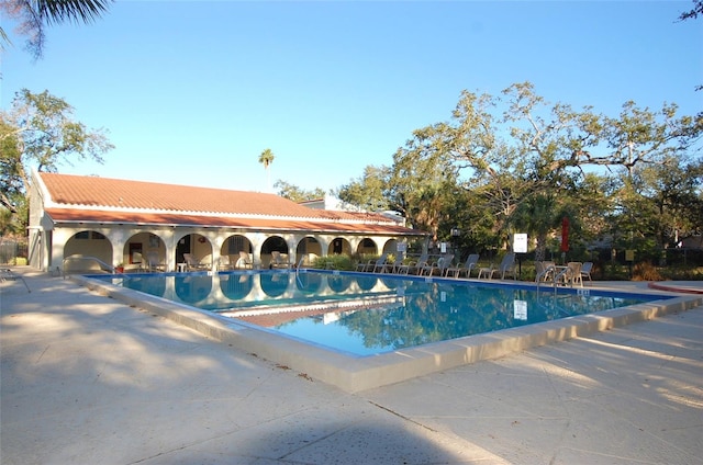 view of pool