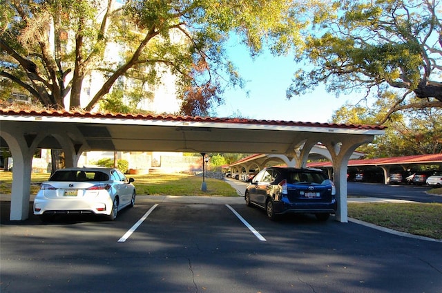 view of car parking