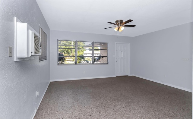 empty room with ceiling fan