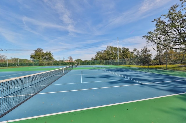 view of tennis court