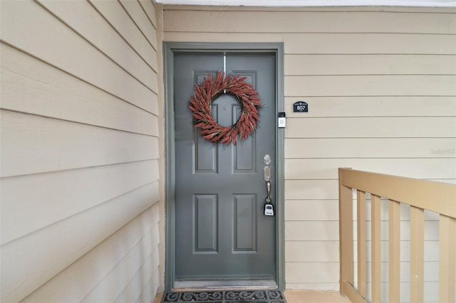 view of entrance to property