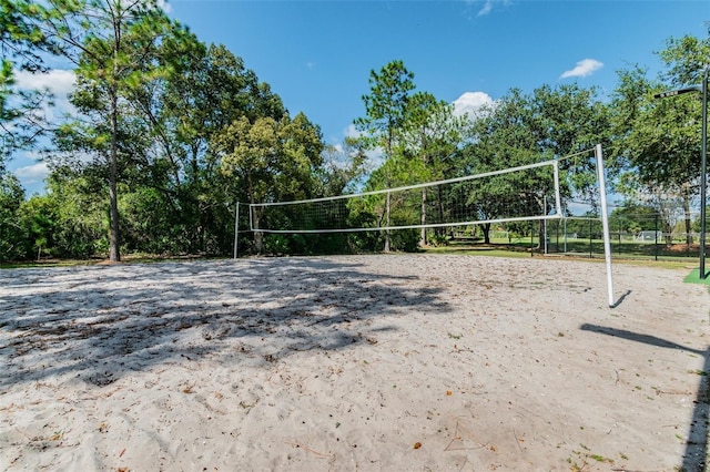 view of community with volleyball court